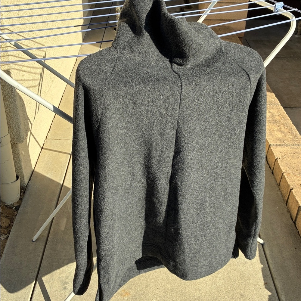 *Rare* CCP Crazy Character Print mock neck fleece outerwear Japanese clothing